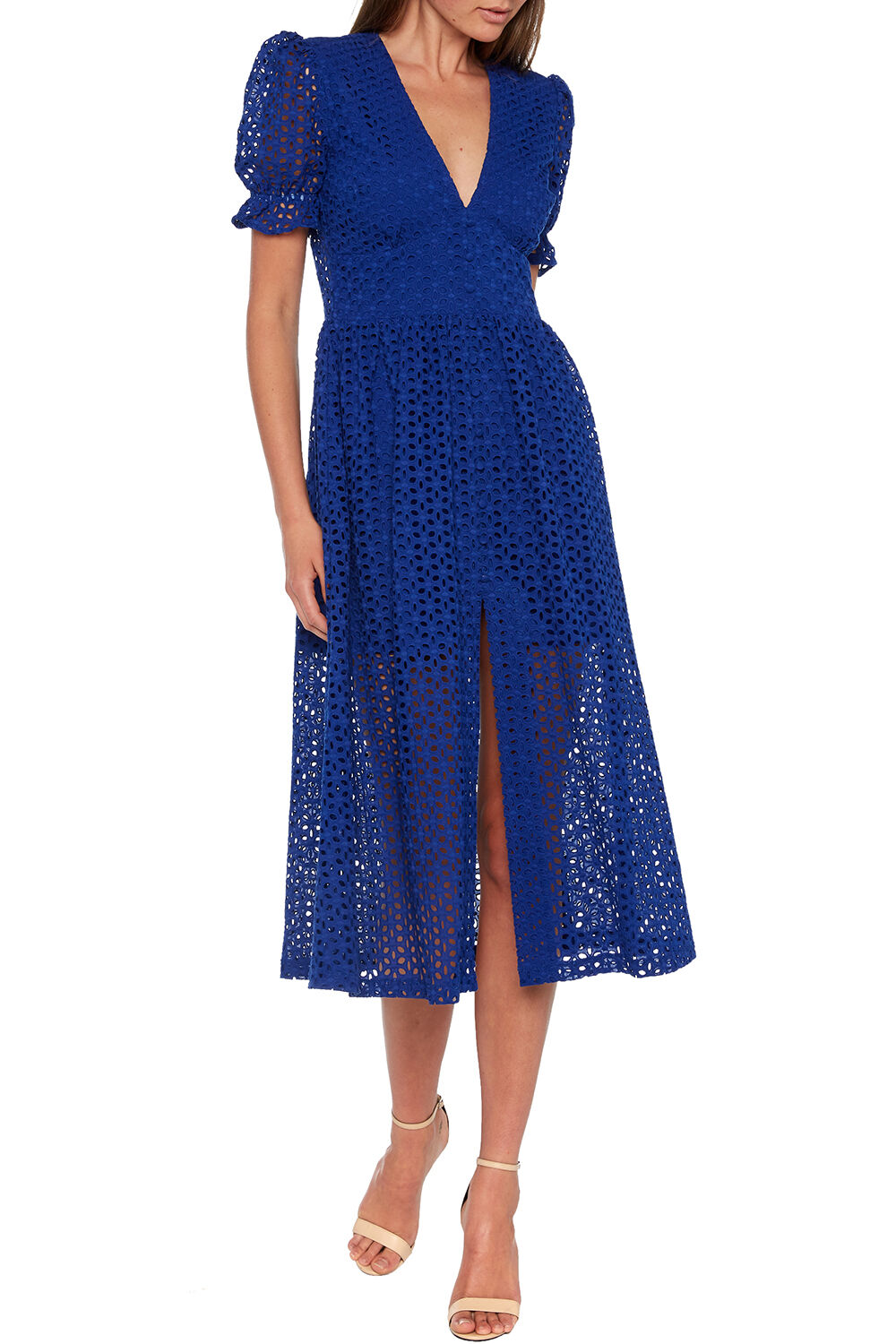 bardot cobalt blue dress