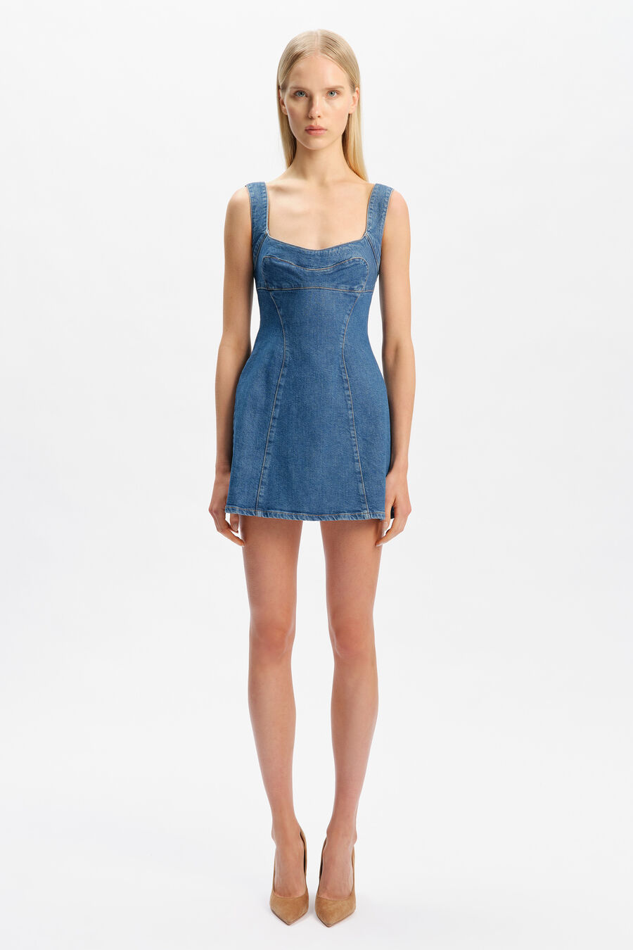 030 Denim Mini Dress
