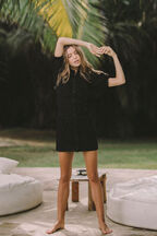 BRODY MINI DRESS in colour CAVIAR