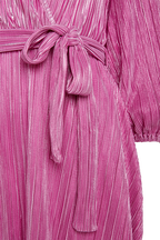 BELLISSA PLEAT DRESS in colour PURPLE ORCHID