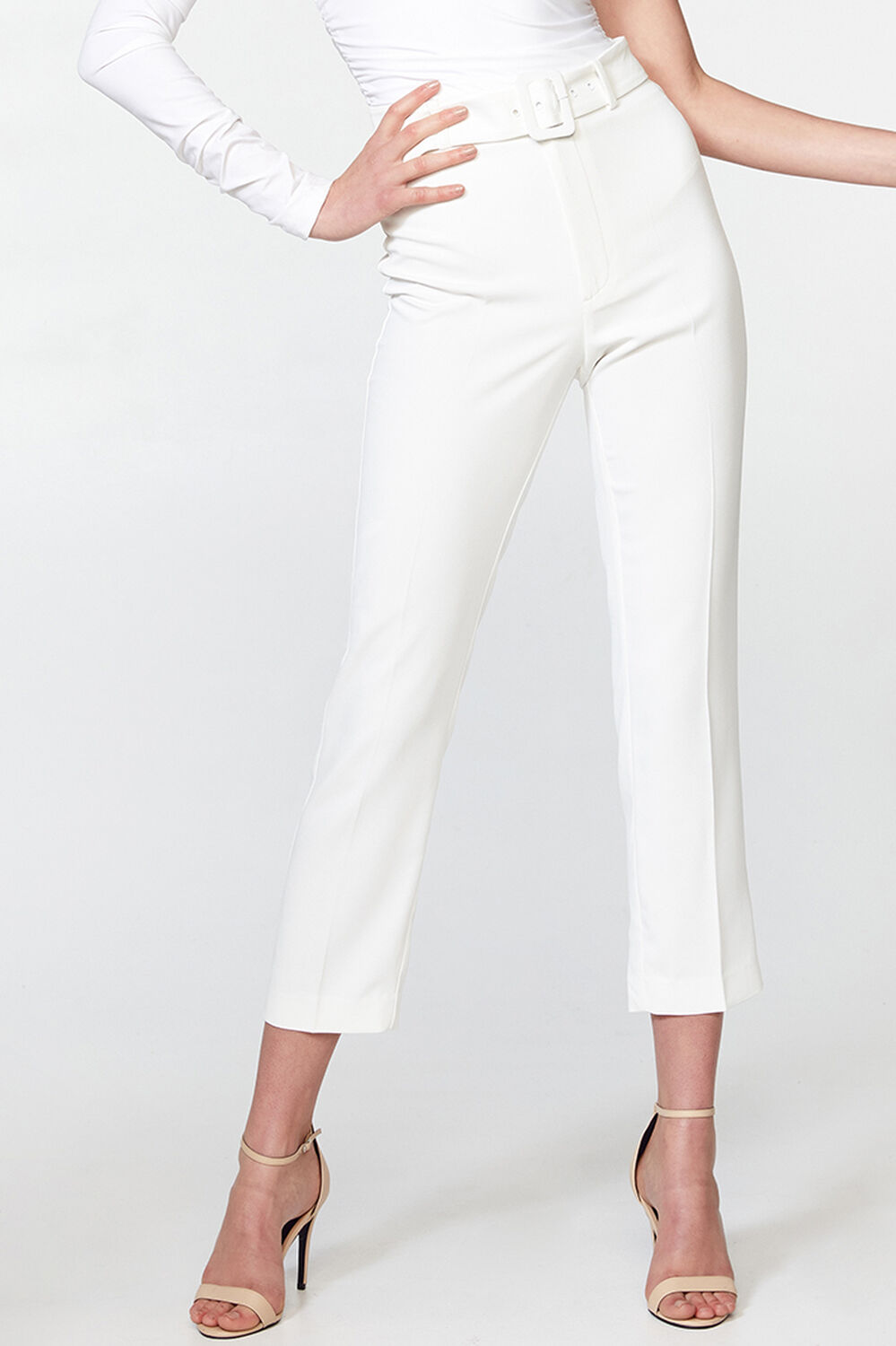 THERESE BUCKLE PANT in colour CLOUD DANCER