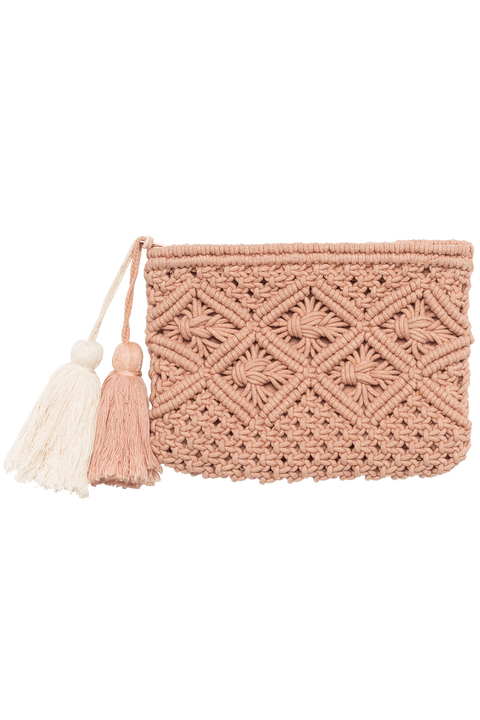 DIAMOND CLUTCH in colour DUSTY PINK