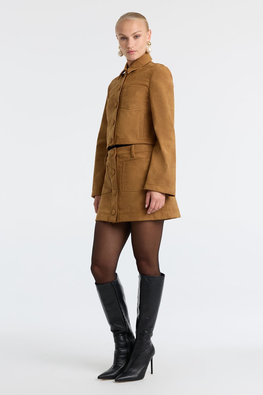 Lorenzo Croc Vegan Suede Shirt