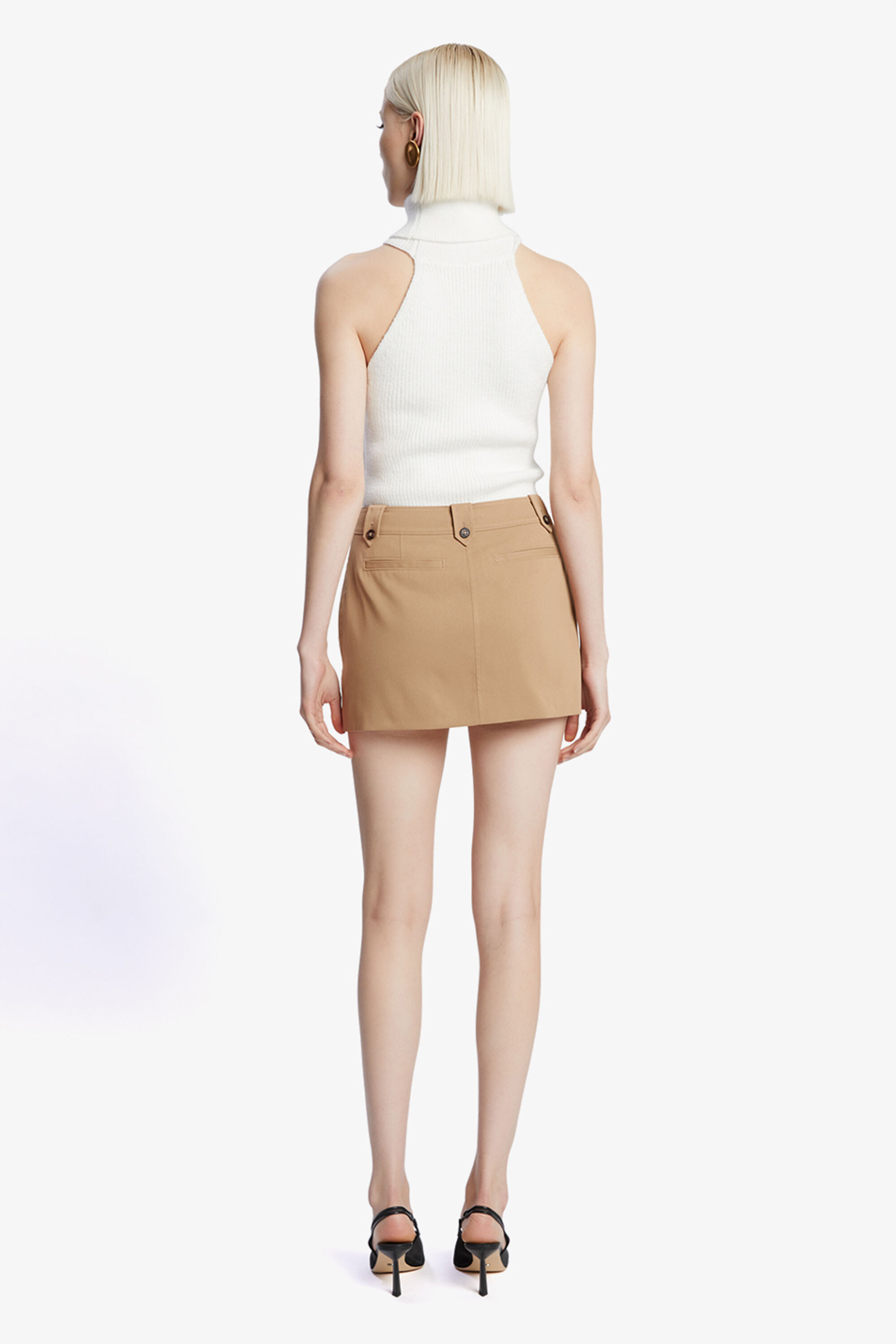 andmary Jade highwaist mini skirt ベージュ S andmary on X: 