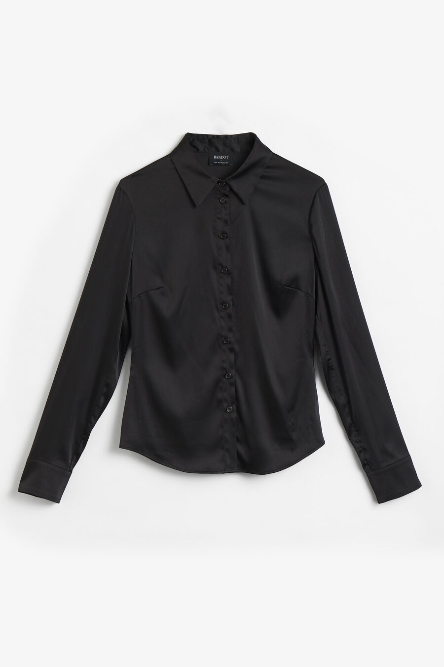 Trina Fitted Satin Shirt