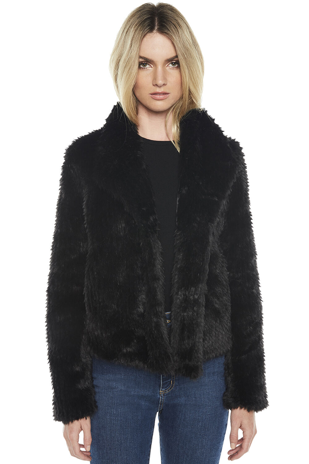 Bardot faux fur coat