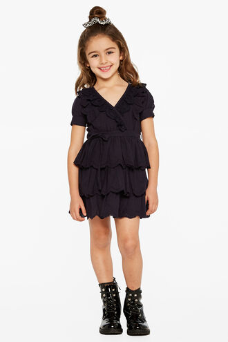 CINDY BRODERIE DRESS in colour PEACOAT