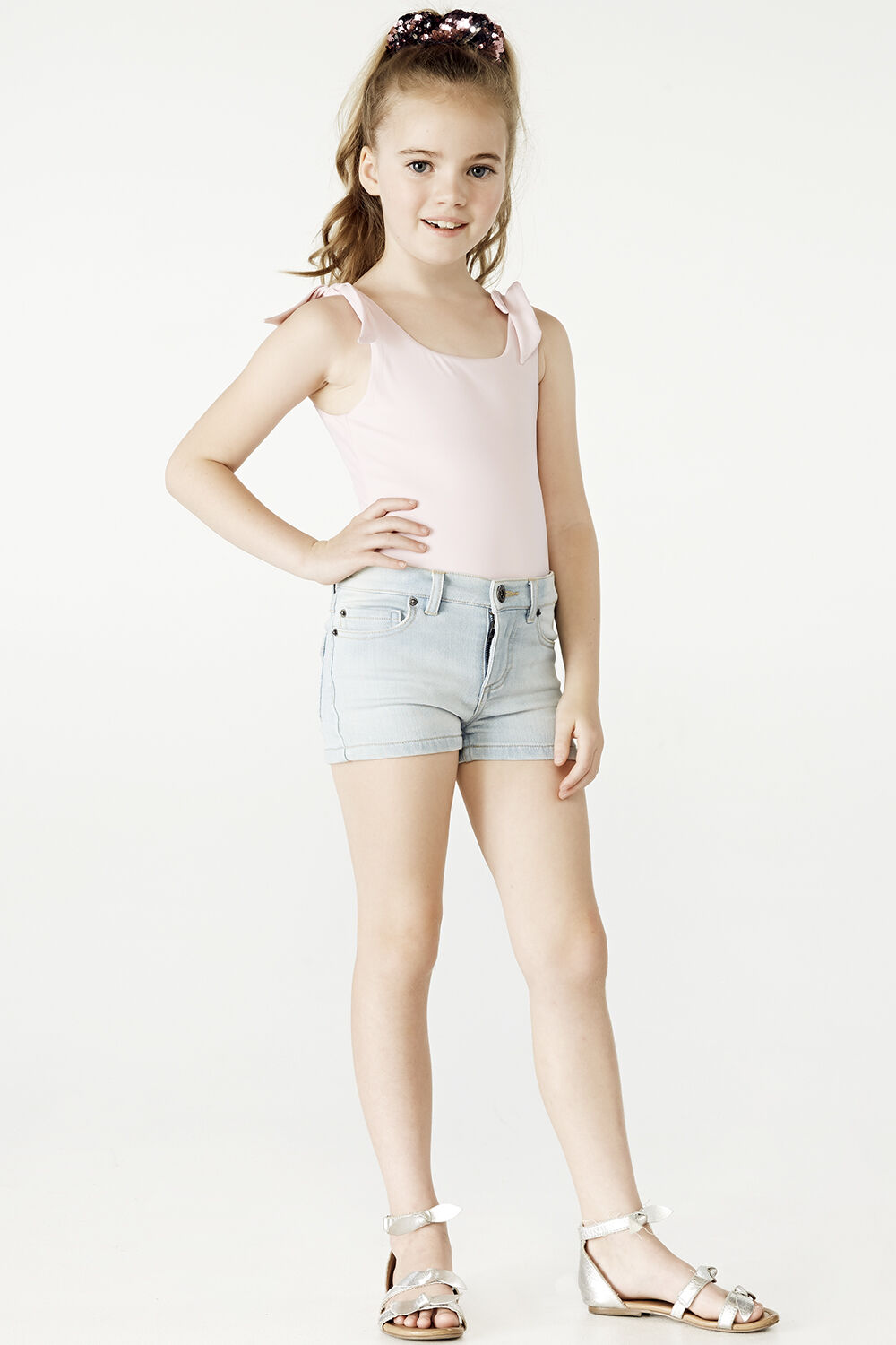 Leila Bow Bodysuit Junior Girls 27 Tops Bardot Junior