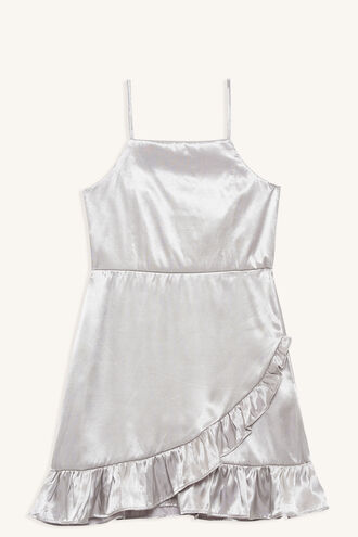 ISA RUFFLE DRESS in colour WIND CHIME