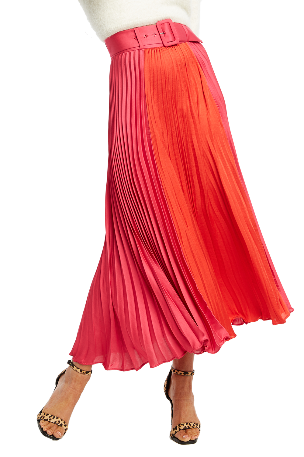 Pink red skirt clearance