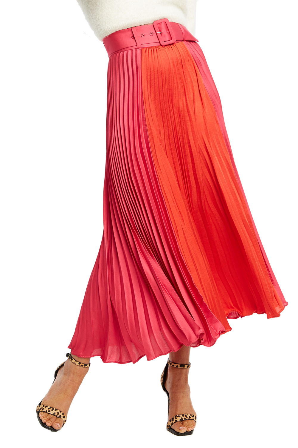 Two Tone Pleat Skirt Ladies Clothing Skirts Bardot