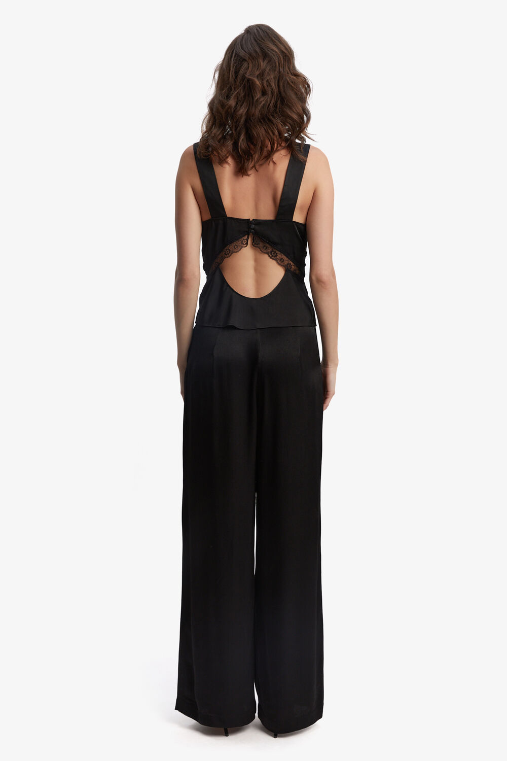 EMORY LACE CAMI in colour CAVIAR