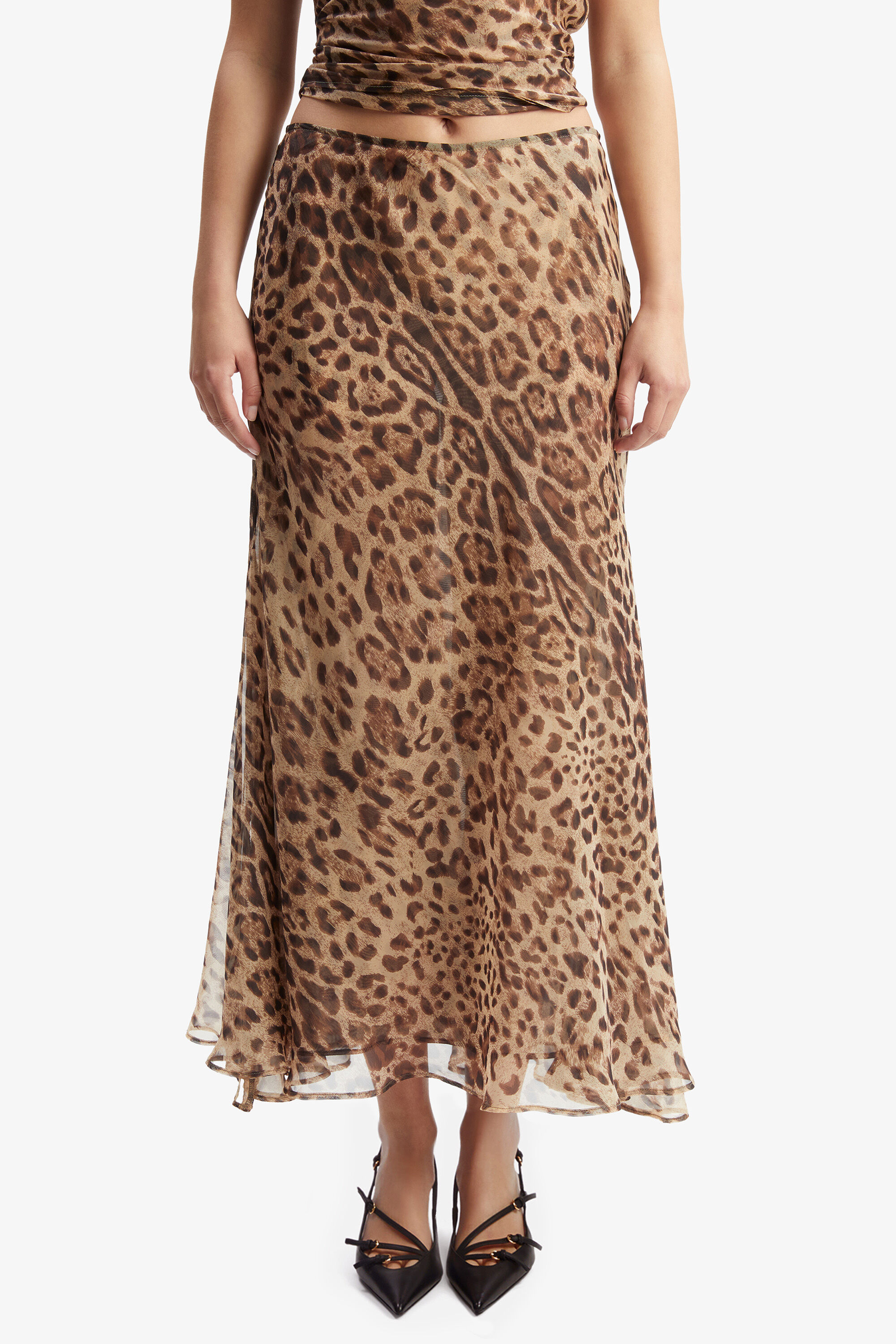 Leopard skirt bardot clearance