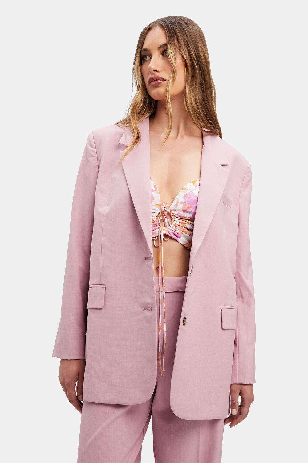 MIRABELLA CLASSIC BLAZER in colour MELLOW ROSE