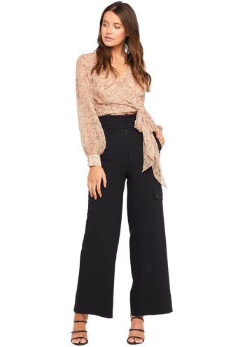 DITSY WRAP TOP in colour MOONLIGHT