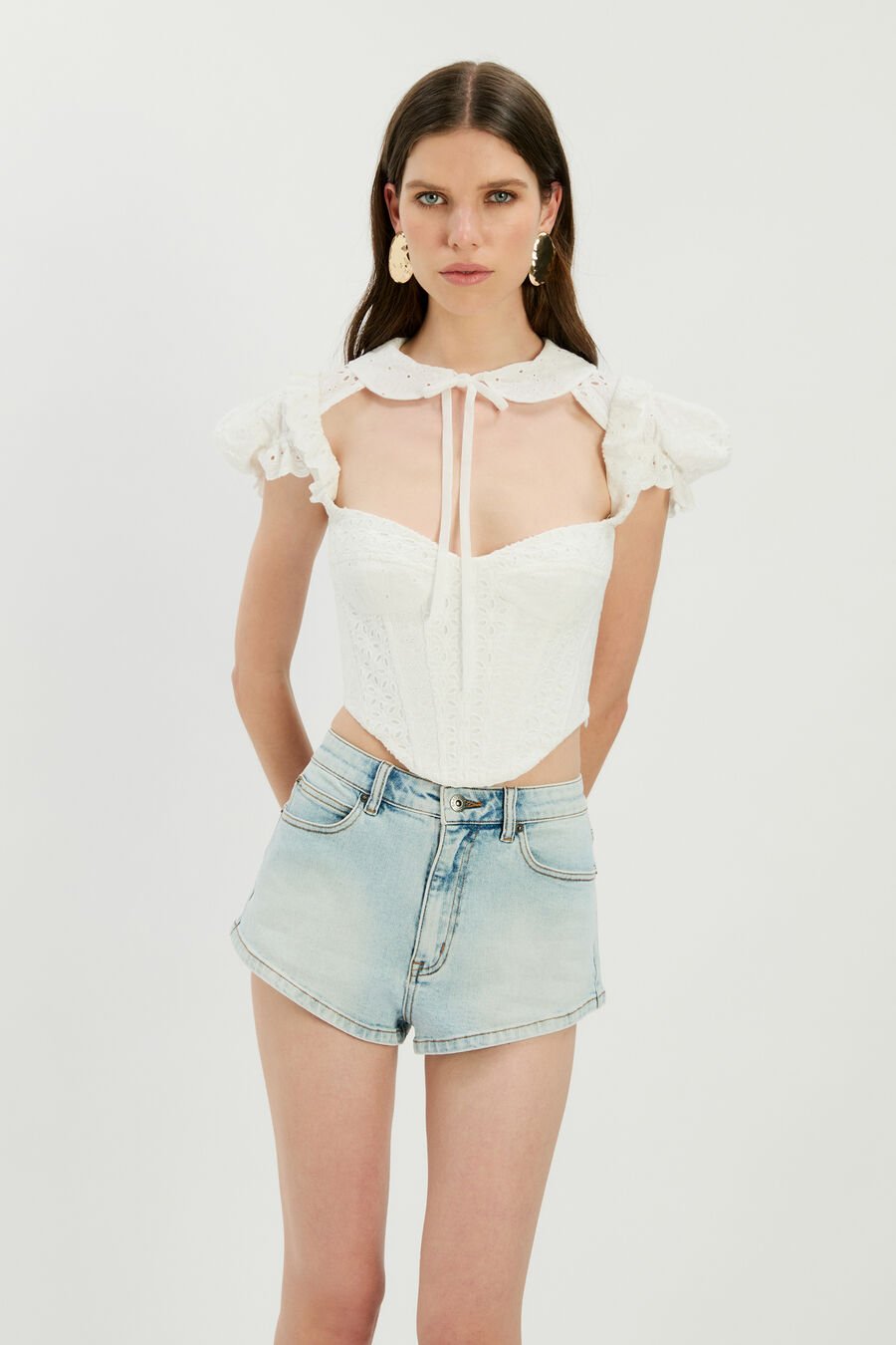 Allington Broderie Corset Top