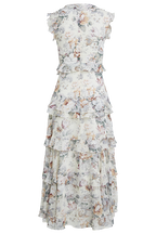 NELLY FLORAL DRESS in colour CLOUD DANCER