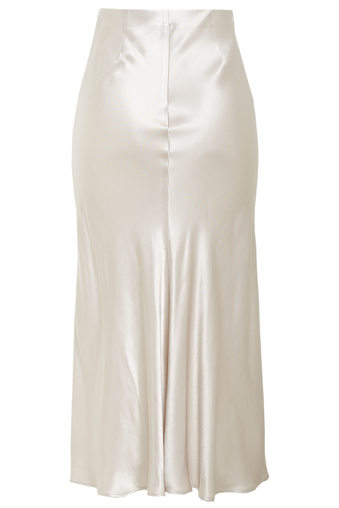 MIDI SLIP SKIRT in colour RAINY DAY