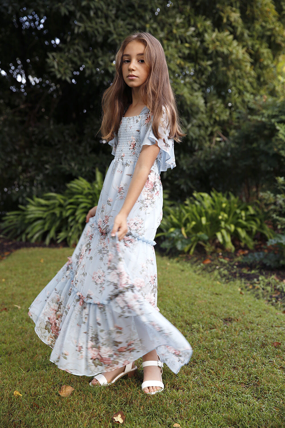 Tween Girl Mia Tiered Midi Dress | Tween Girls 7-16 Dresses | Bardot Junior