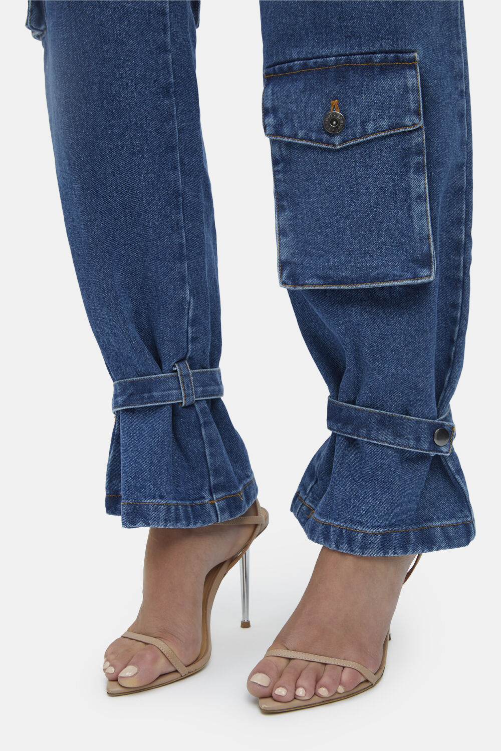 Denim Cargo Pant in Vintage | Bardot