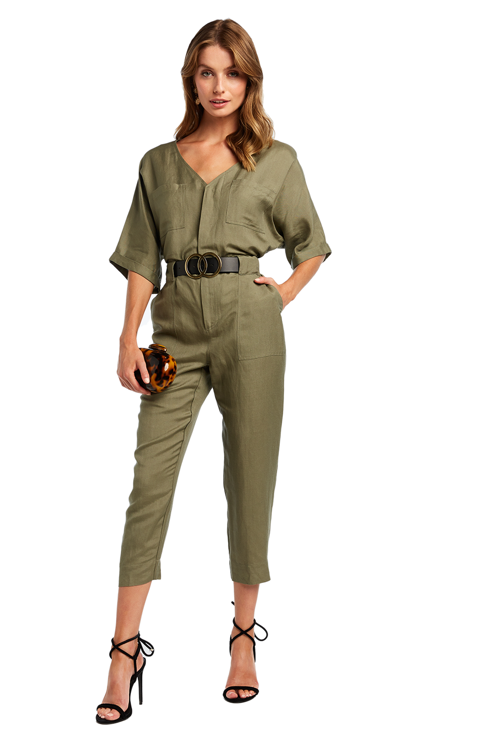 Utility Jumpsuit Ladies Clothing & Playsuits & Jumpsuits Bardot