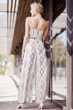 SNAKE PRINT CAMI in colour VANILLA ICE