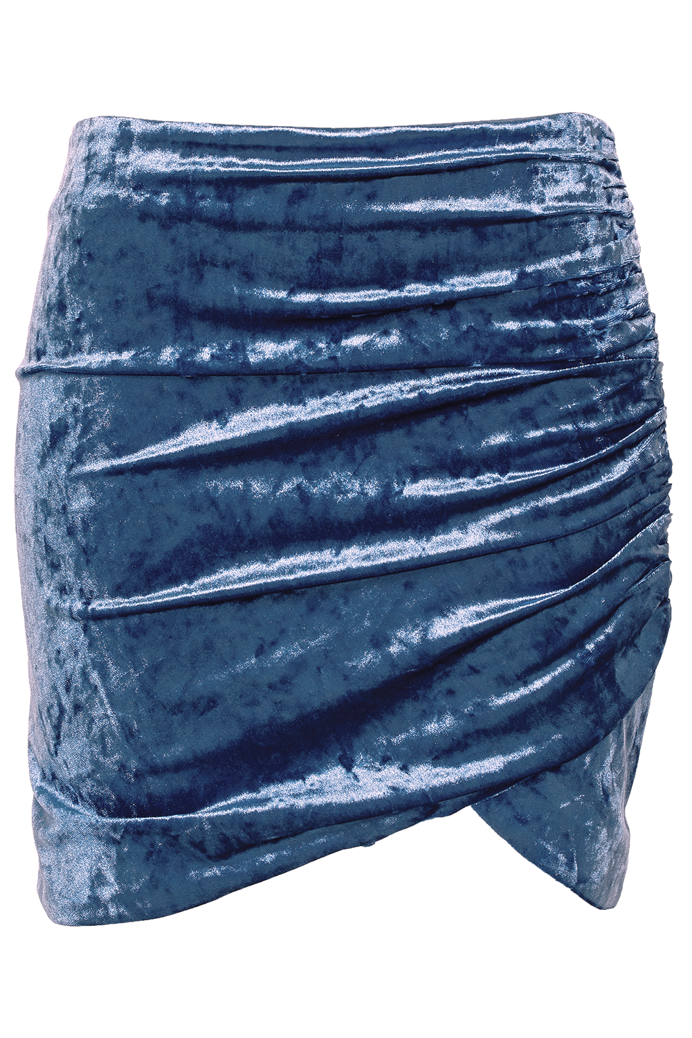 VELVET WRAP SKIRT in colour BAYBERRY