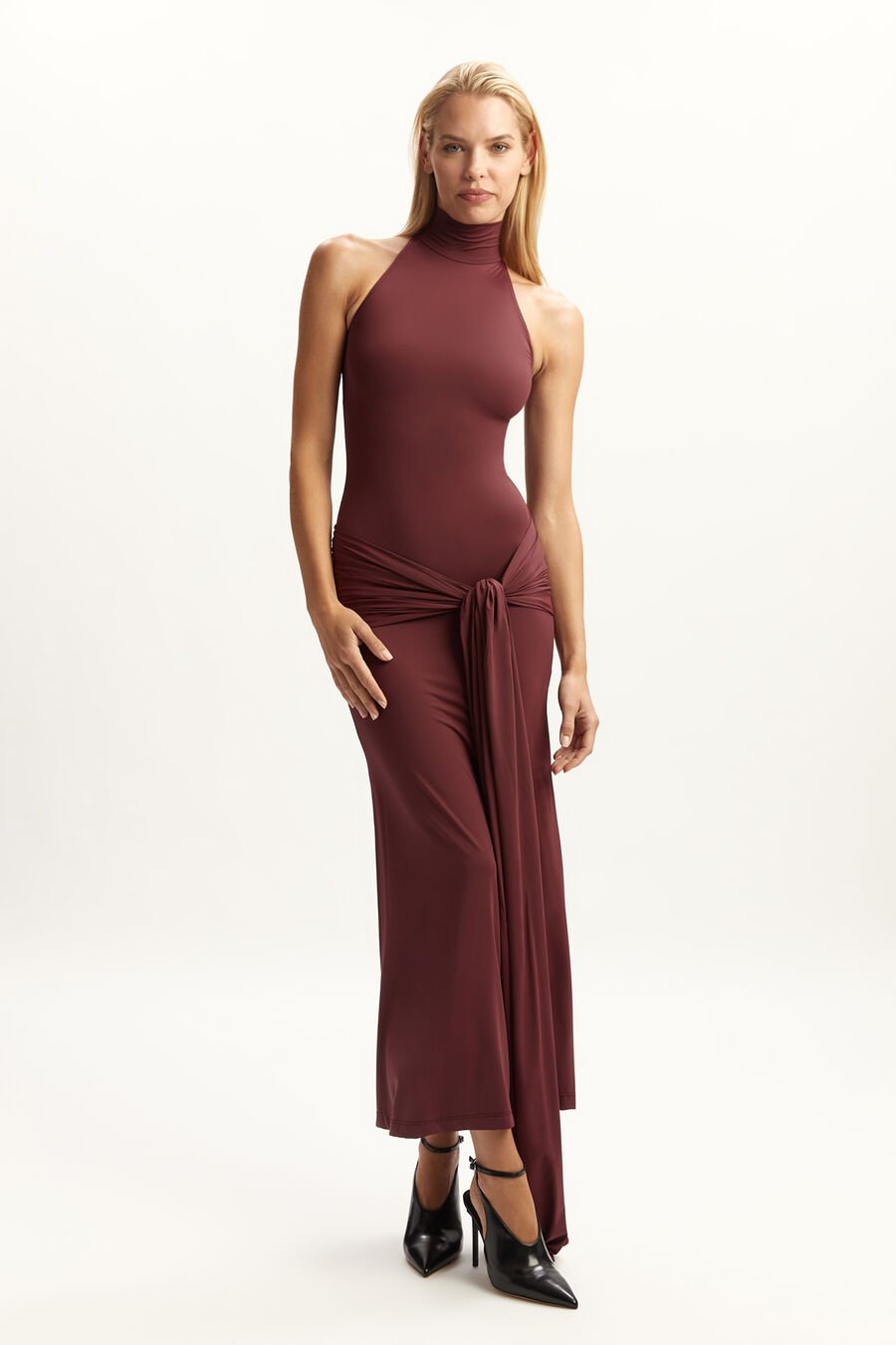 Isadora Maxi Tie Front Dress