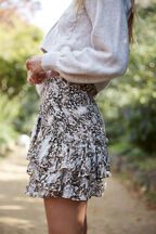 TIHANE MINI SKIRT in colour WHITE SWAN