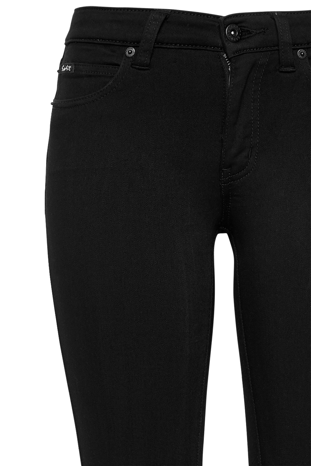 black hipster jeans