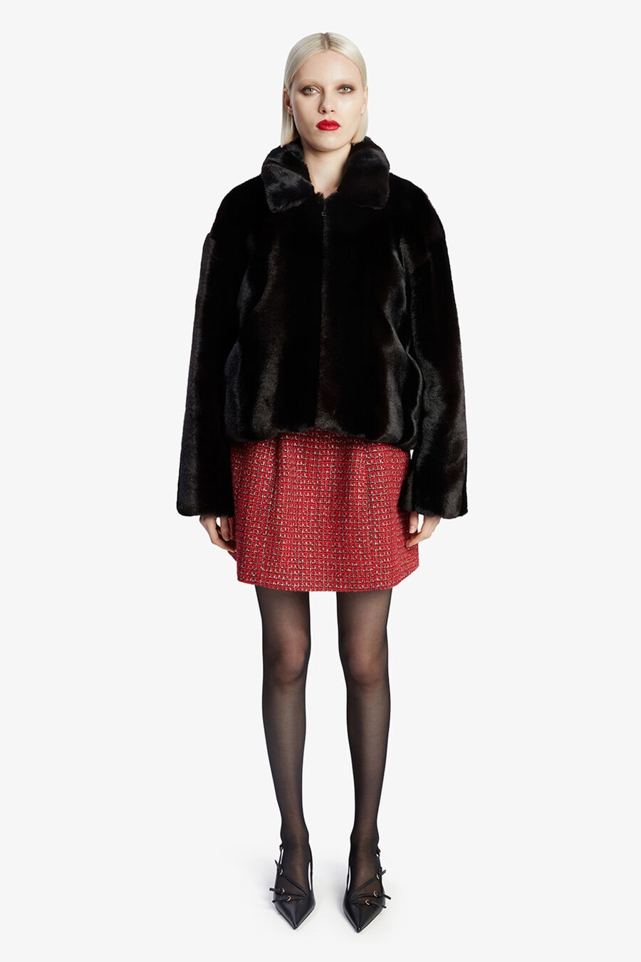 Sylvie Zip Faux Fur Jacket