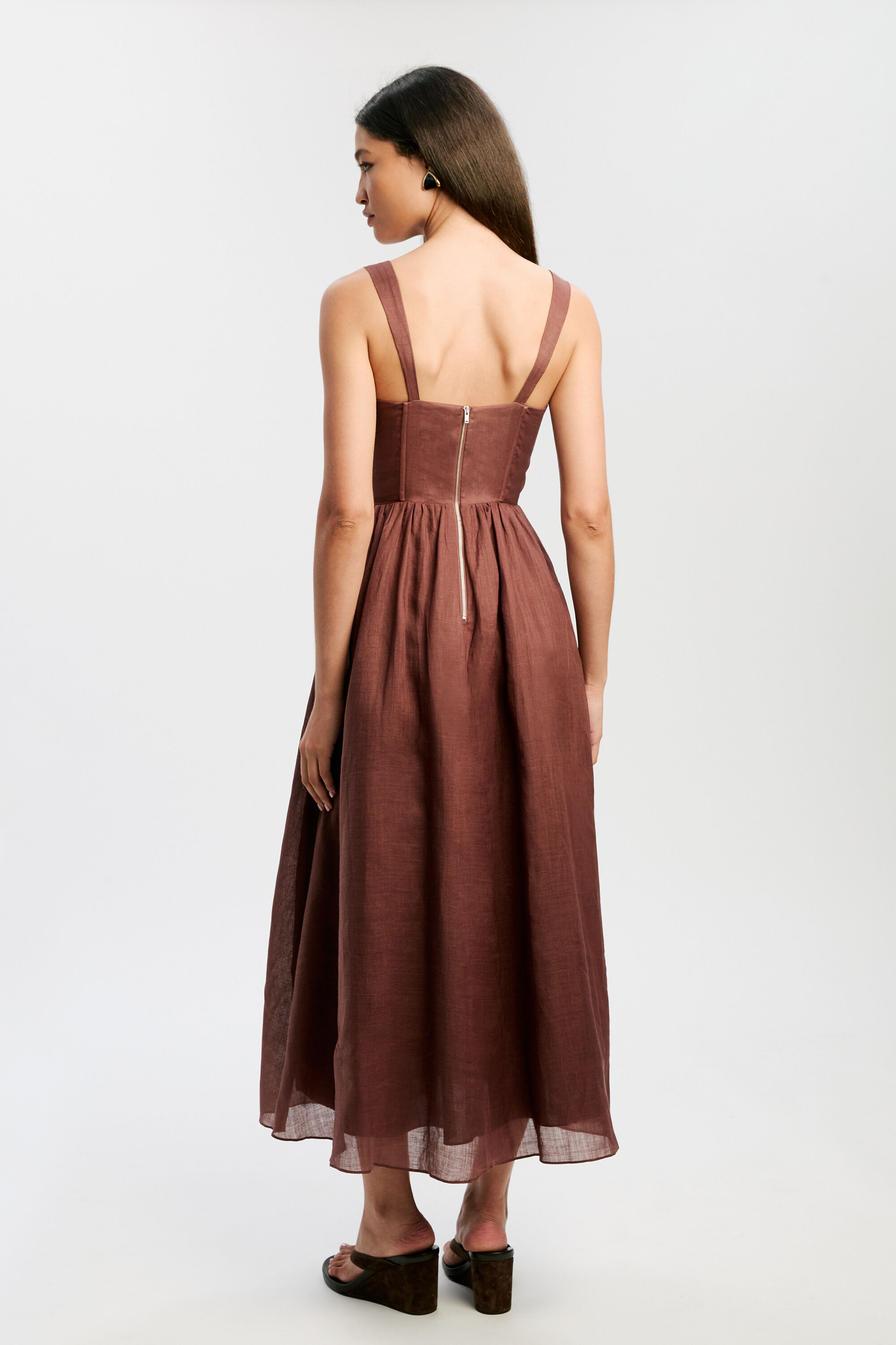 button down midi sweater dress ZESICA Striped Crewneck Button Ribbed Knit Sweater Dress – zesica