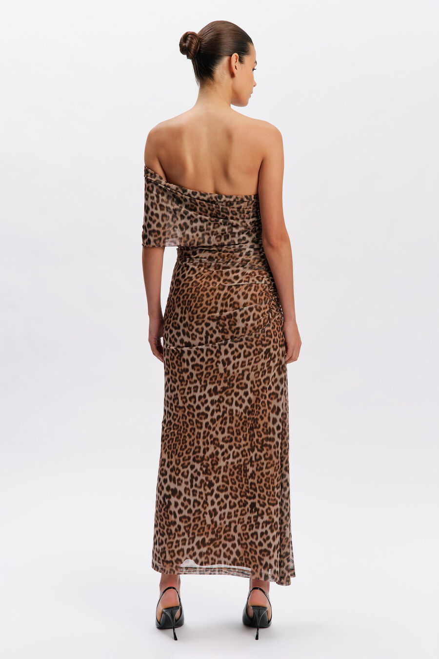 Calia Printed Mesh Maxi Dress