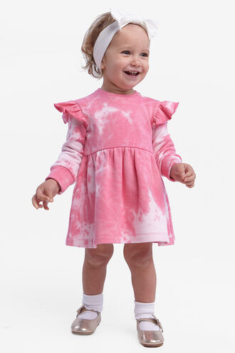 TIEDYE KNIT DRESS in colour BALLERINA