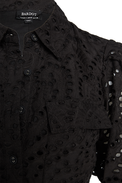 BRODY MINI DRESS in colour CAVIAR