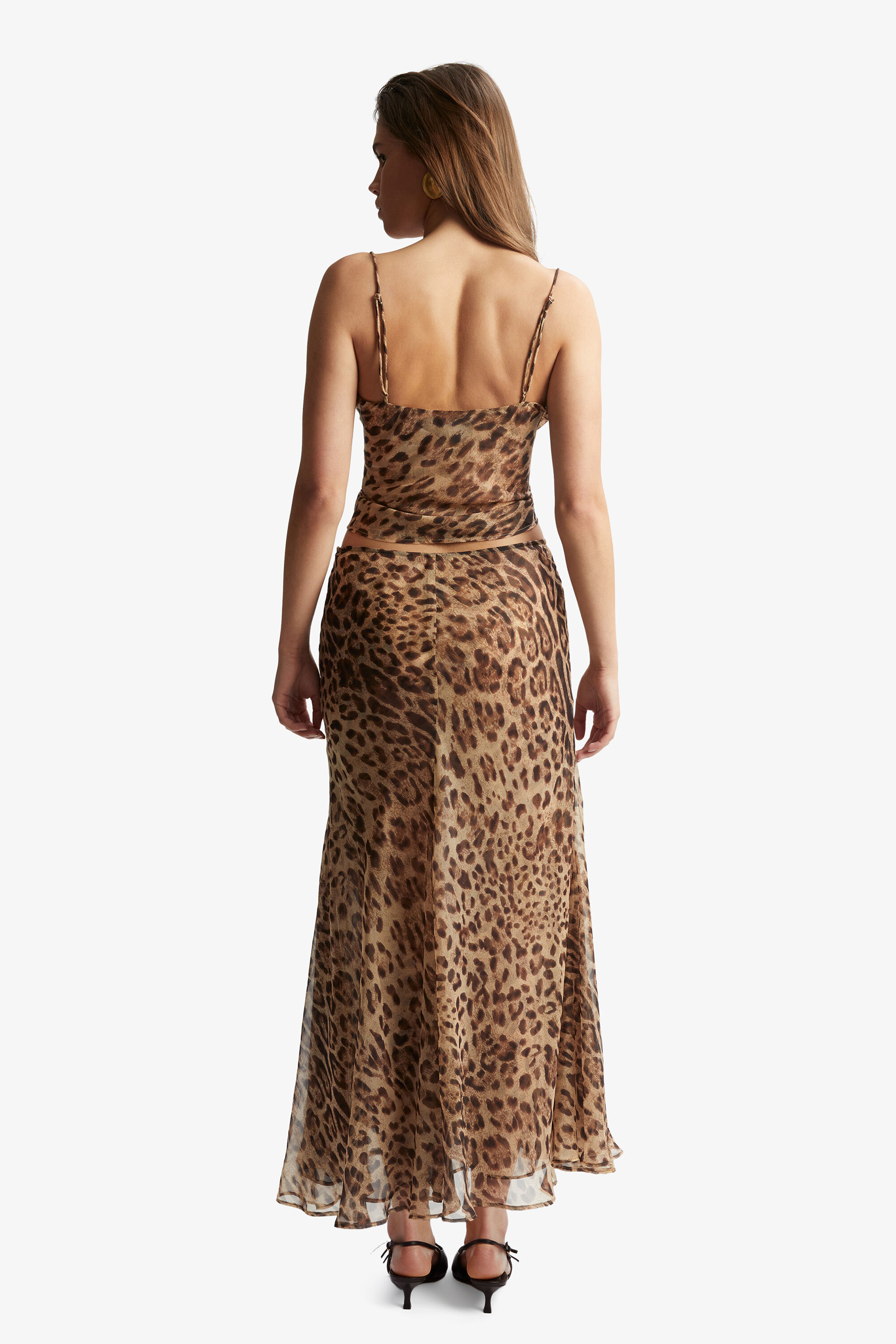 Leopard maxi skirt 6.5 store