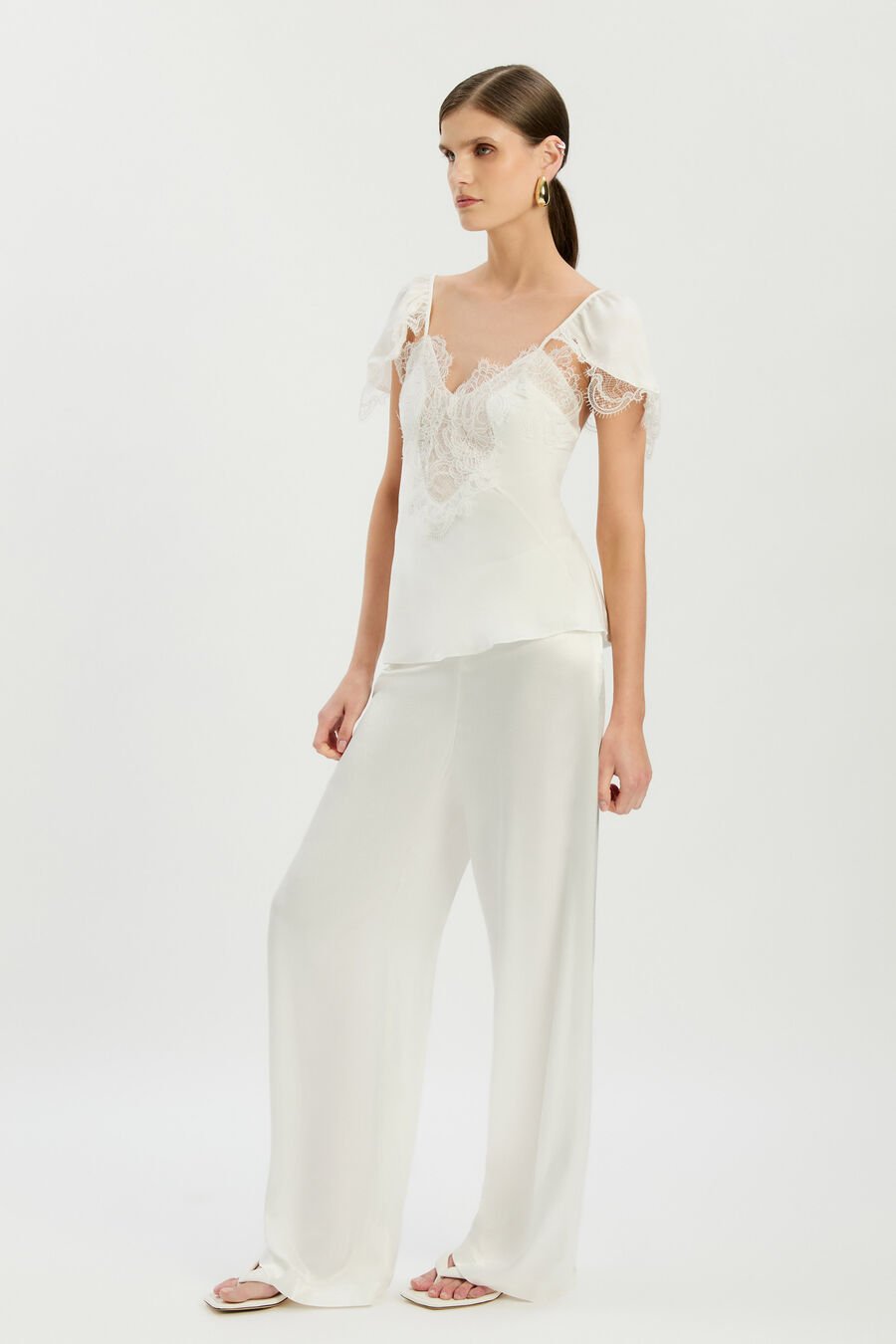 Devin Mid Rise Satin Pant