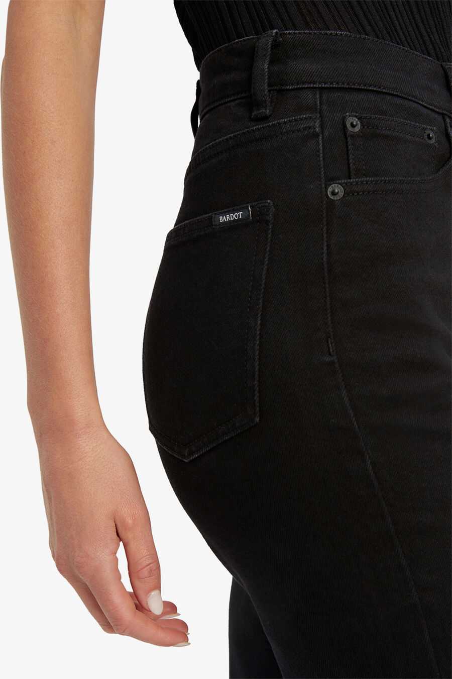 HEIDI STRAIGHT FULL LEG in colour BLACK