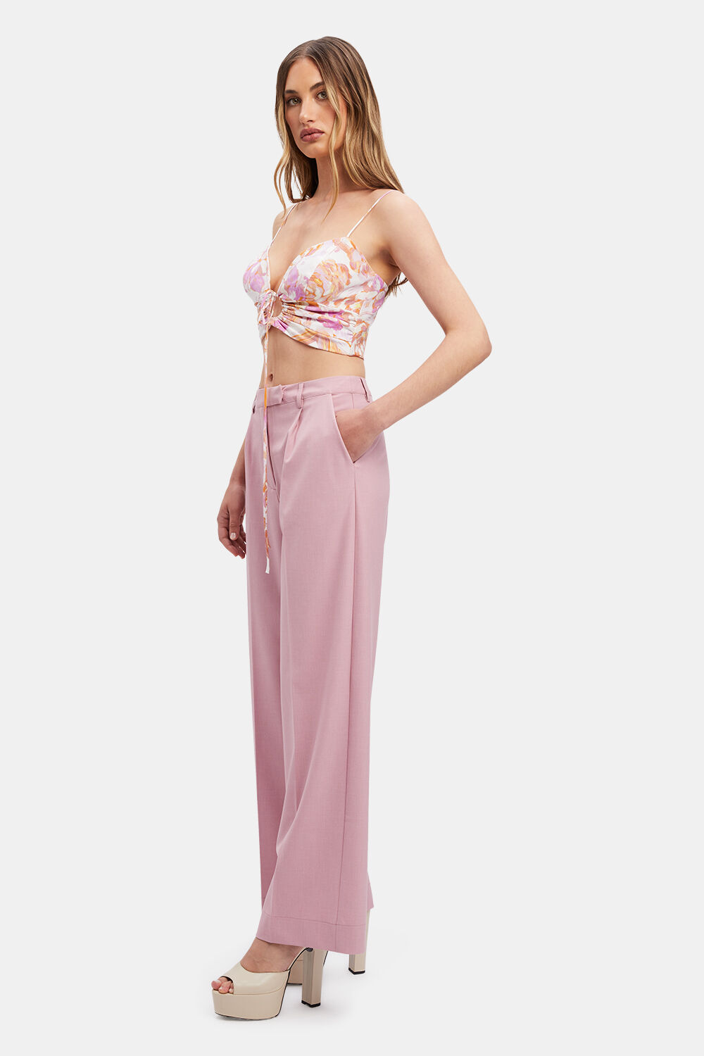 MIRABELLA SUIT PANT in colour MELLOW ROSE