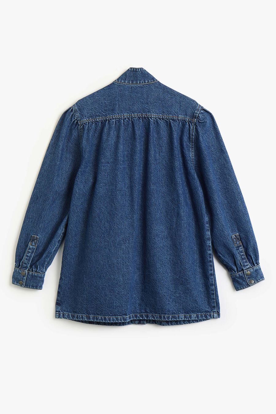 030 Denim Oversized Mini Dress