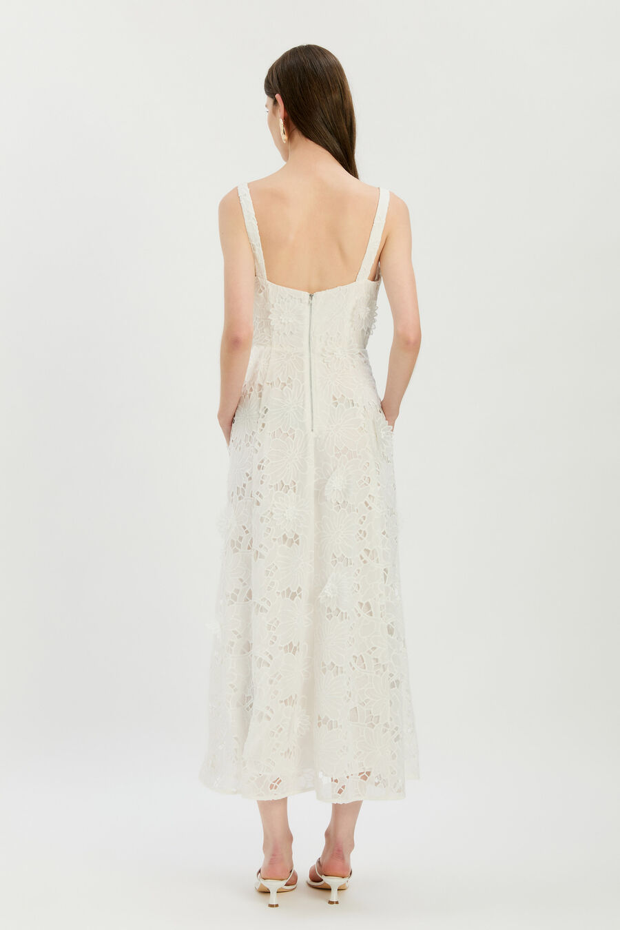 Adaline Broderie Midi Dress