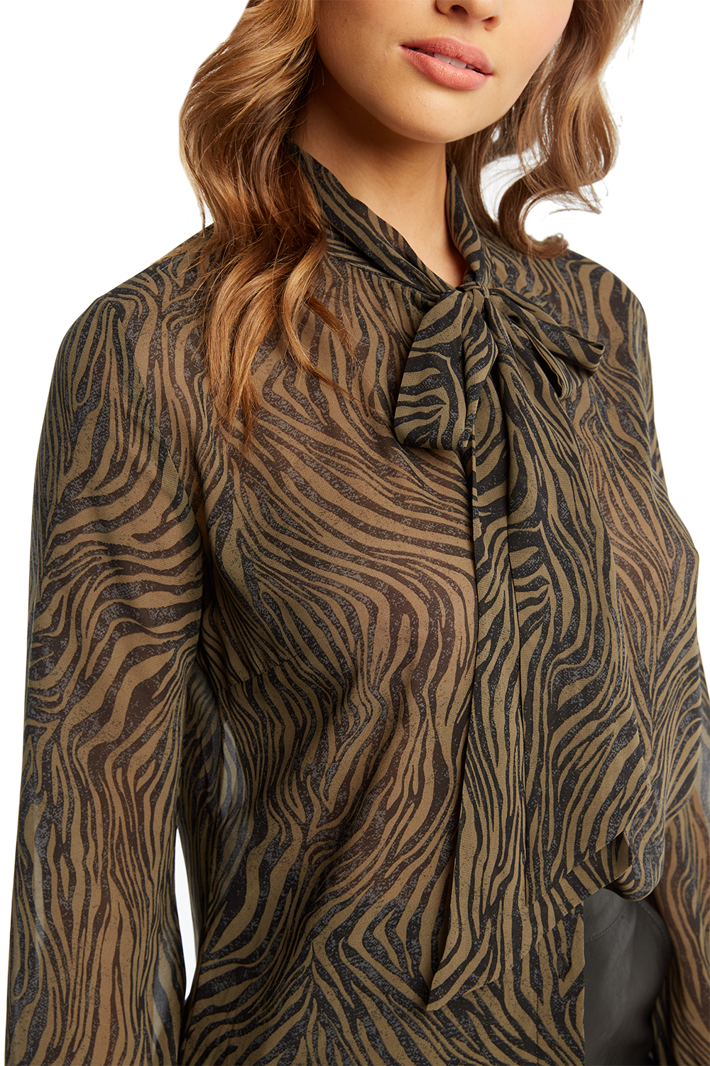 ZEBRA TIE TOP in colour METEORITE