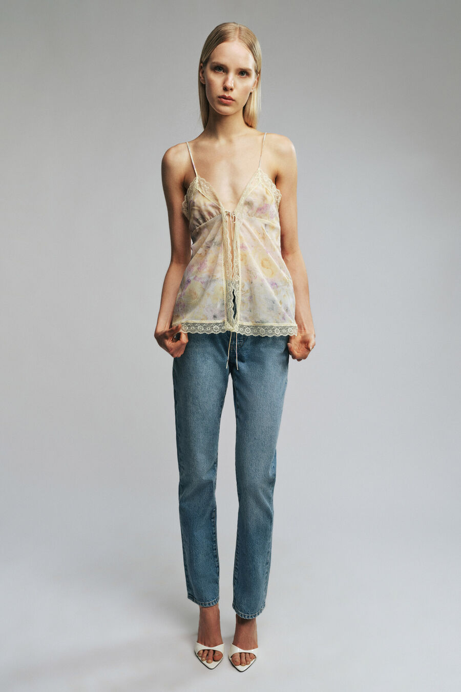 Raena Tie Front Camisole