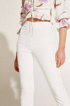 ZALIA SLIM PANT in colour CLOUD DANCER