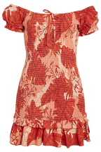 GWEN MINI DRESS in colour MINERAL RED