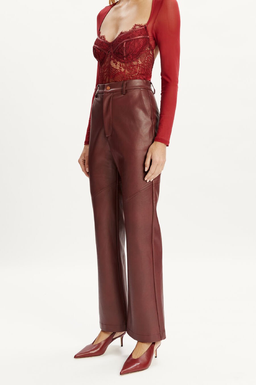 Karson Vegan Leather Pant