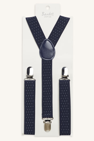 OSCAR SPOTTY BRACES in colour NAVY BLUE
