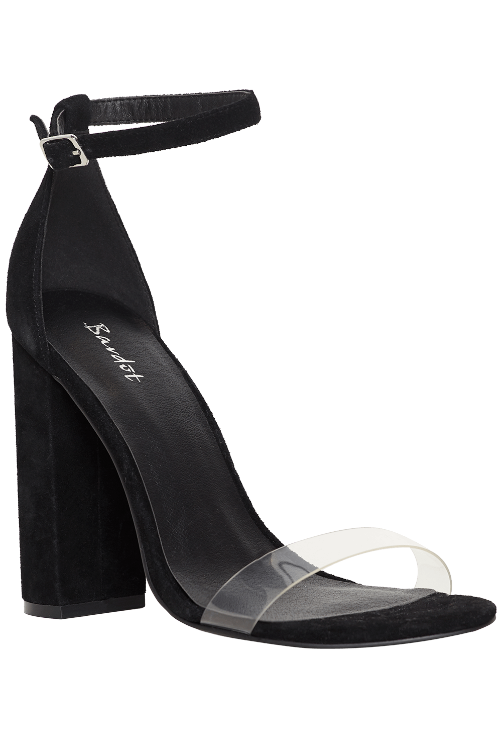 perspex strap heels