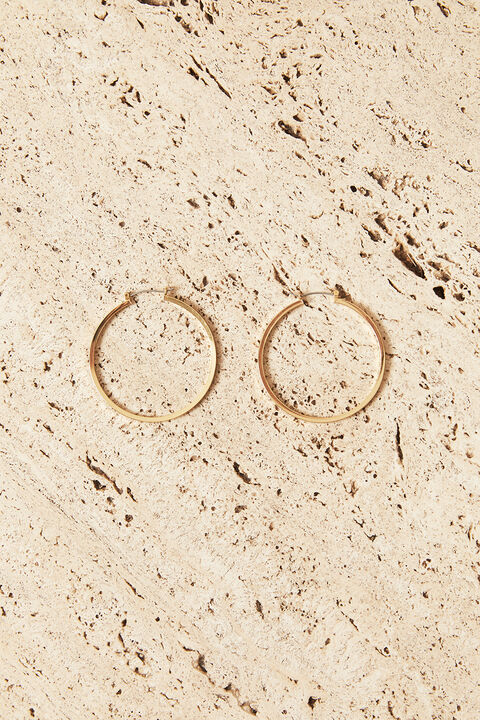 LARGE GISELLE HOOP in colour GOLD EARTH