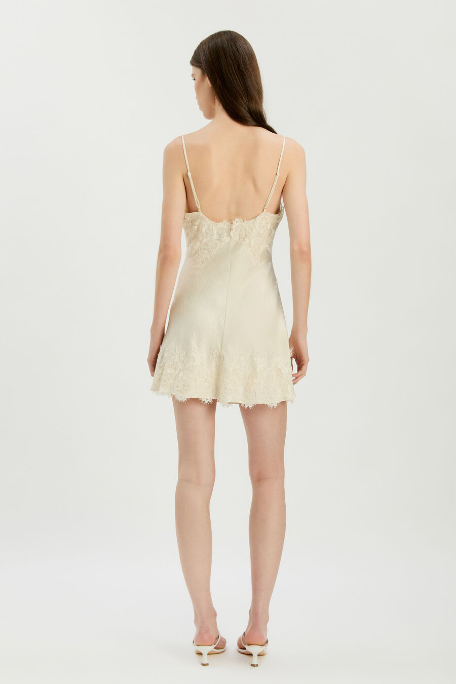 Alerie Lace Satin Mini Dress